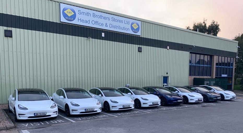 Tesla Cars at Head Office